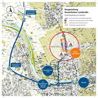 Bild Baustelle Dossenheimer Landstrasse